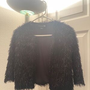 Forever 21 Black Textured Jacket
